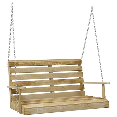 Schommelbank 110 cm geïmpregneerd grenenhout 2