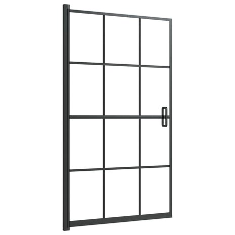 Douchewand 80x140 cm ESG zwart 2