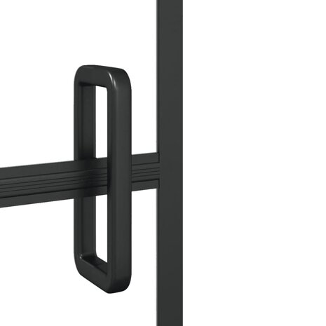 Douchewand 80x140 cm ESG zwart 4