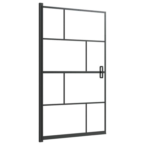 Douchewand 80x140 cm ESG zwart 2