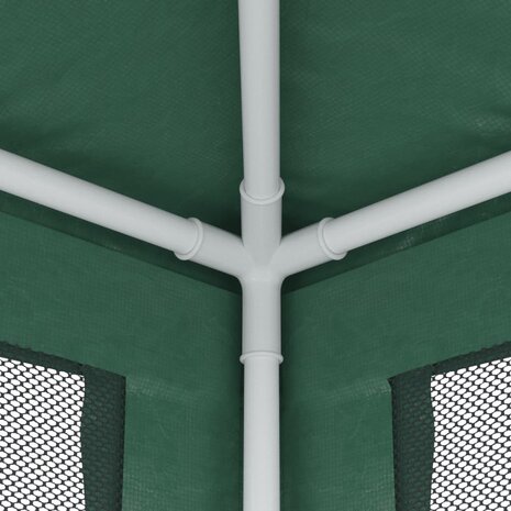 Partytent met 4 mesh zijwanden 2x2 m HDPE groen 6