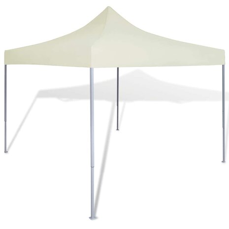 Partytent inklapbaar 3x3 m crème 1
