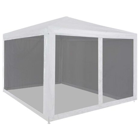Partytent met 4 mesh zijwanden 3x3 m 1