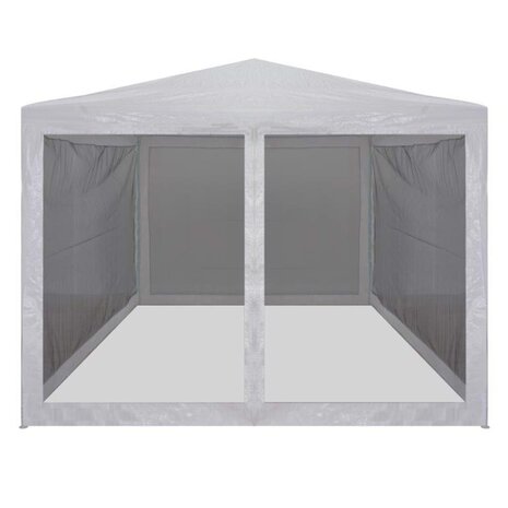 Partytent met 4 mesh zijwanden 3x3 m 2