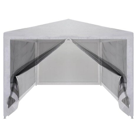 Partytent met 4 mesh zijwanden 3x3 m 3