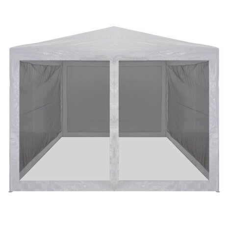 Partytent met 4 mesh zijwanden 4x3 m 2
