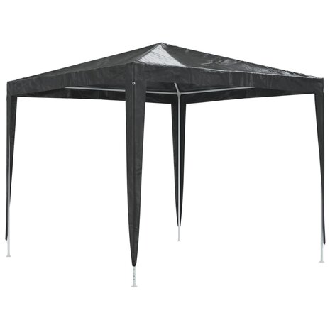 Partytent professioneel 90 g/m² 2,5x2,5 m antraciet 2
