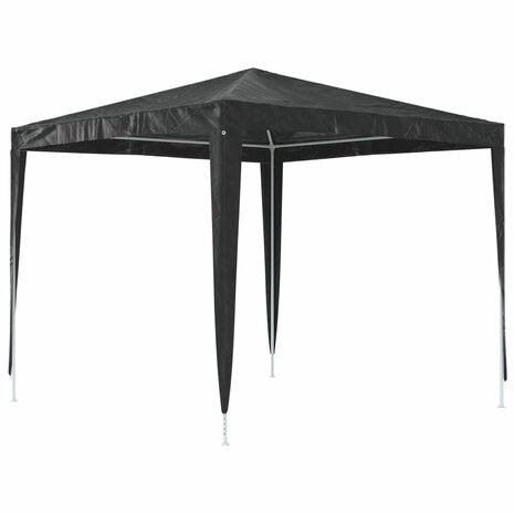 Partytent professioneel 90 g/m² 2,5x2,5 m antraciet 5