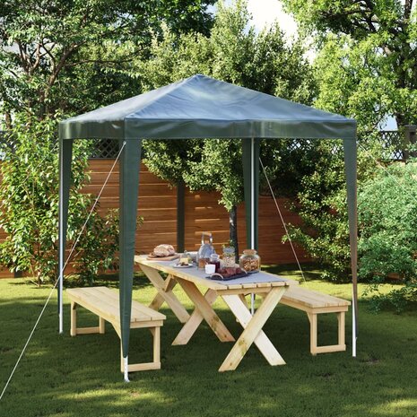 Partytent professioneel 2x2 m groen 1