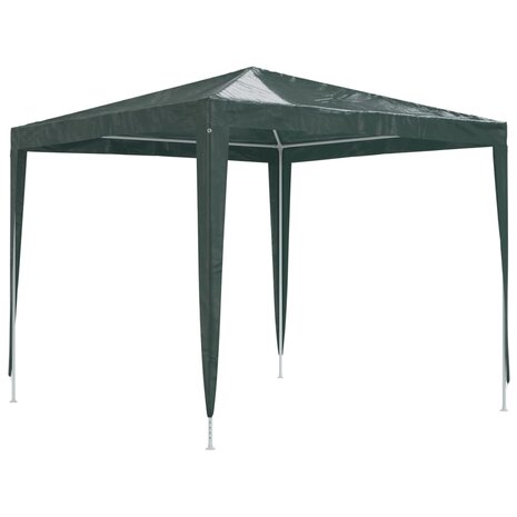 Partytent professioneel 90 g/m² 2,5x2,5 m groen 2