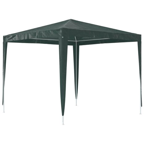 Partytent professioneel 90 g/m² 2,5x2,5 m groen 5