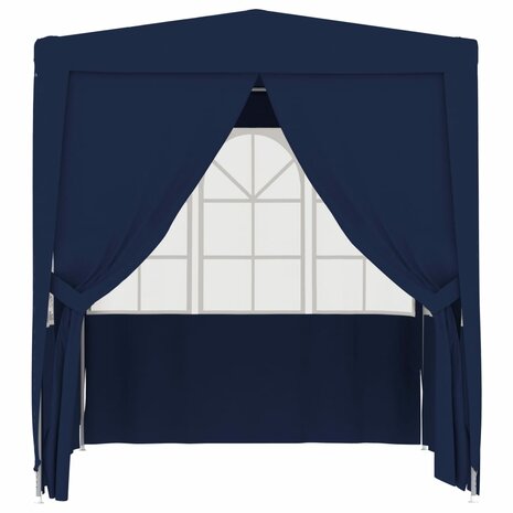 Partytent met zijwanden professioneel 90 g/m² 2x2 m blauw 2