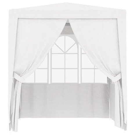 Partytent met zijwanden professioneel 90 g/m² 2,5x2,5 m wit 2