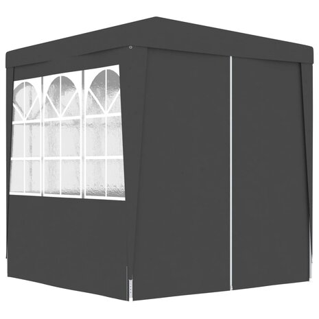 Partytent met wanden professioneel 90 g/m² 2,5x2,5 m antraciet 4