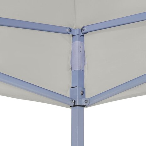 Partytent professioneel inklapbaar 2x2 m staal crème 3