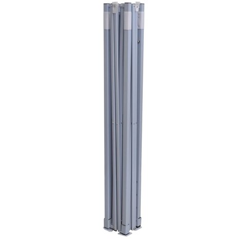 Partytent professioneel inklapbaar 2x2 m staal crème 6