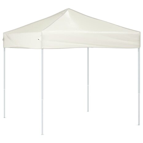 Partytent inklapbaar 2x2 m crèmekleurig 2