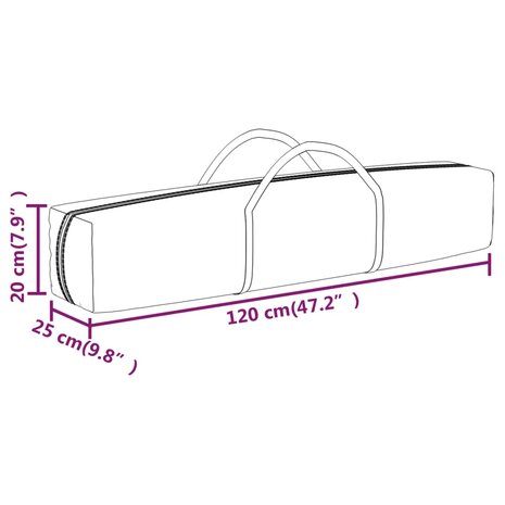 Partytent inklapbaar 2x2 m wit 9
