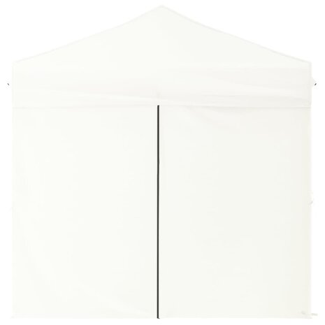 Partytent inklapbaar met zijwanden 2x2 m wit 4