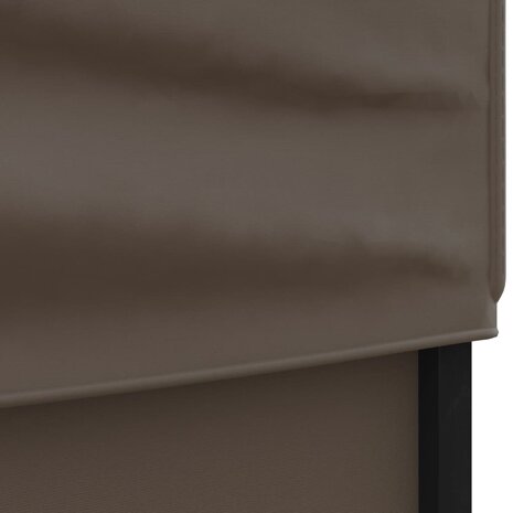 Partytent inklapbaar met zijwanden 2x2 m taupe 6