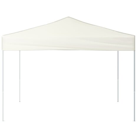Partytent inklapbaar 3x3 m crèmekleurig 3