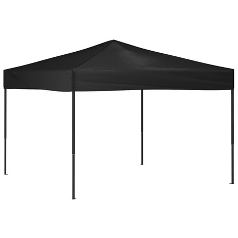 Partytent inklapbaar 3x3 m zwart 2