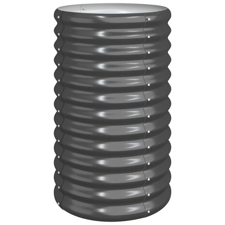 Plantenbak 40x40x68 cm gepoedercoat staal antracietkleurig 2