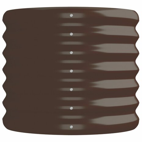 Plantenbak 152x40x36 cm gepoedercoat staal bruin 4