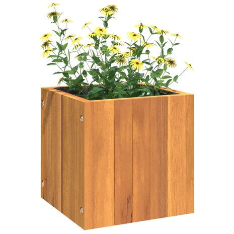 Plantenbak 25x25x25 cm massief acaciahout 4
