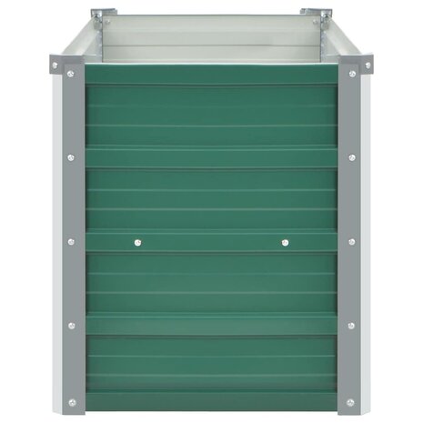 Plantenbak verhoogd 100x40x45 cm gegalvaniseerd staal groen 5