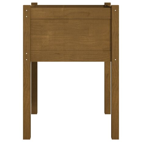 Plantenbak 50x50x70 cm massief grenenhout honingbruin 4