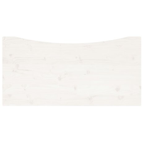 Bureaublad 110x55x2,5 cm massief grenenhout wit 4