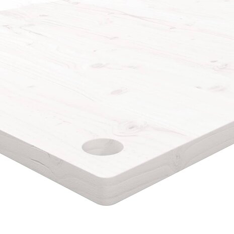 Bureaublad 110x55x2,5 cm massief grenenhout wit 5