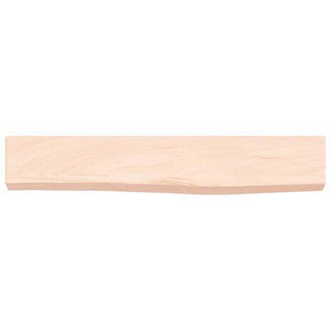 Wandschap 60x10x4 cm onbehandeld massief eikenhout 4