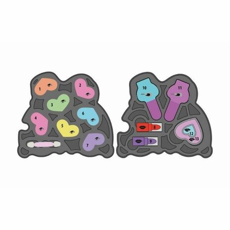 Kinder Make-up Set Clementoni Crazy Chic Beauty Lovely Make up Multicolour 4