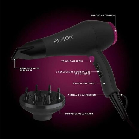 Föhn Revlon RVDR5251 Zwart / Roségoud 2000 W 3