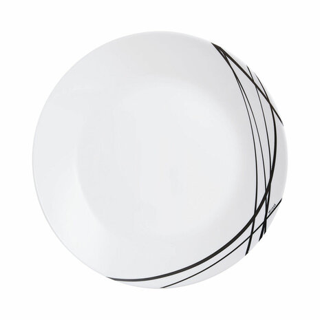 Dinerbord Arcopal Domitille Negro Tweekleurig Glas 25 cm (12 Stuks) 3