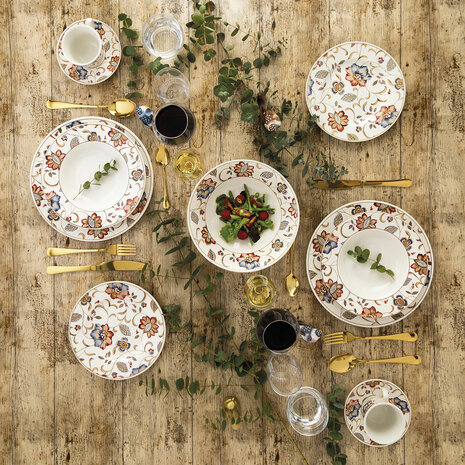 Dessertbord Queen´s By Churchill Jacobean Gebloemd Keramisch Porslin 21,3 cm (6 Stuks) 2