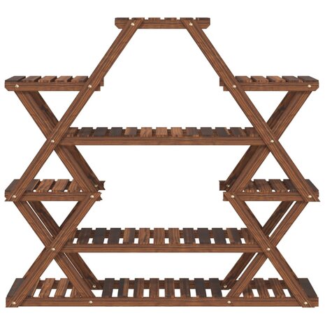 Plantenstandaard 110x25x105 cm massief vurenhout 4
