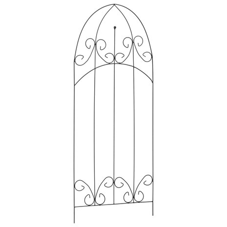 Plantenklimrekken 3 st 40x100 cm ijzer zwart  3