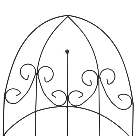 Plantenklimrekken 3 st 40x100 cm ijzer zwart  4
