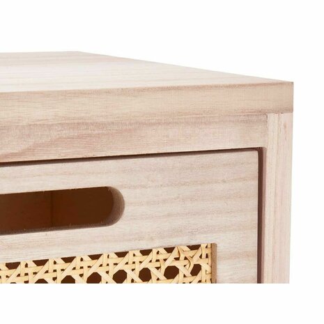 Ladekast GiftDecor Rattan Natuurlijk 27 x 73 x 25 cm 4 lades 4