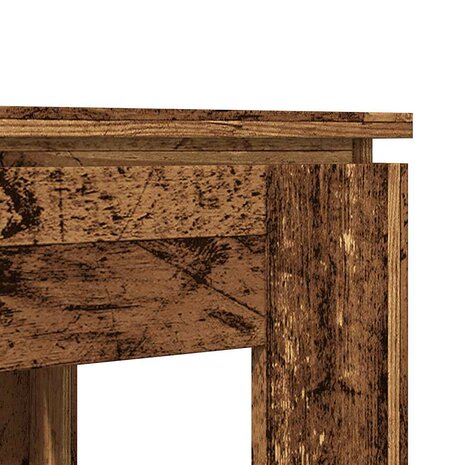 Eettafel 120x60x76 cm bewerkt hout oud houtkleurig 7