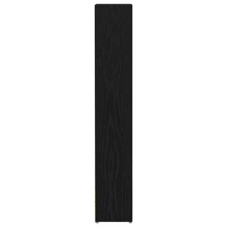 CD-kasten 2 st 21x16x93,5 cm spaanplaat zwart eikenkleurig 6
