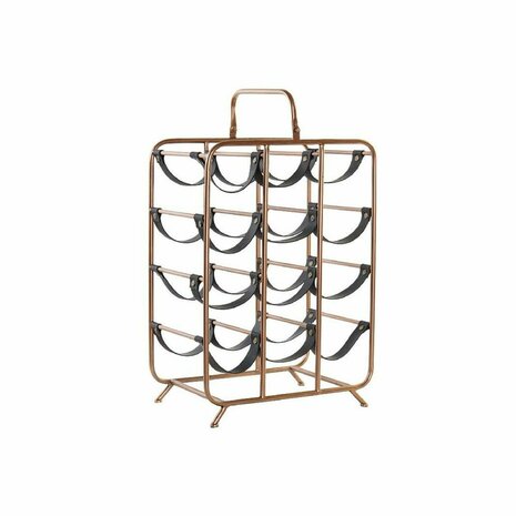 Flessenrek DKD Home Decor 37 x 23,5 x 54 cm Metaal Koper Polyurethaan 1