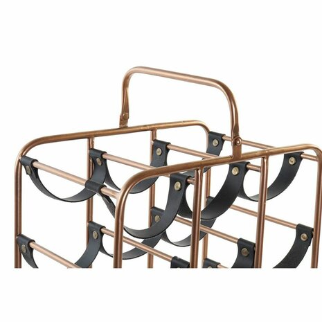 Flessenrek DKD Home Decor 37 x 23,5 x 54 cm Metaal Koper Polyurethaan 2