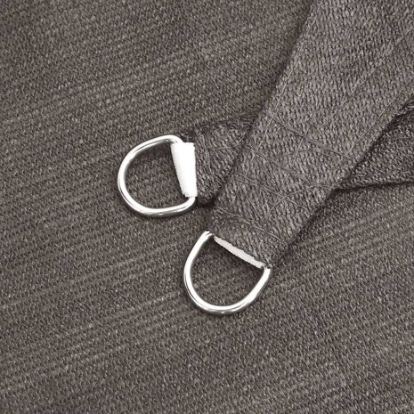 Zonnezeil 160 g/m² 2x3 m HDPE antracietkleurig 6