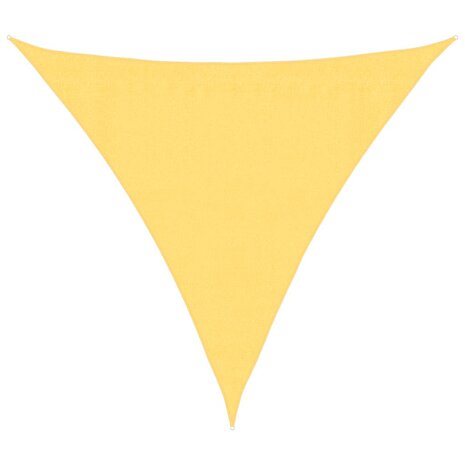Zonnescherm HDPE driehoekig 3,6x3,6x3,6 m beige 2