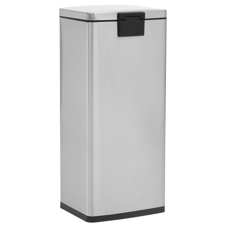 Pedaalemmer met anti-vingerafdruk 30 L RVS zilverkleurig 5