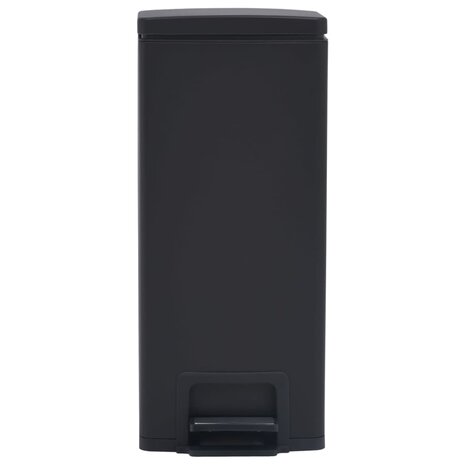 Pedaalemmer met anti-vingerafdruk 30 L RVS zwart 3